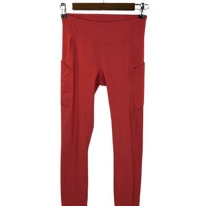 Lululemon Speed Tight IV Size 4 Coral  7/8 Inseam